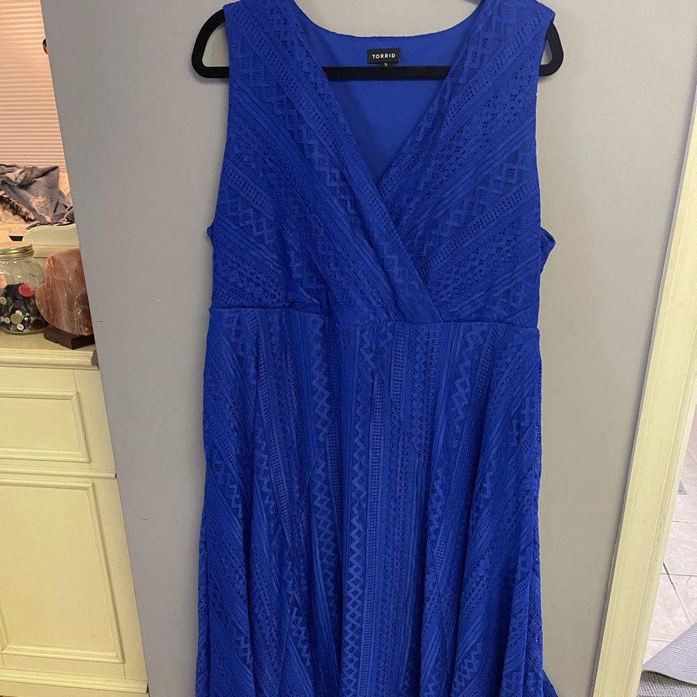 2X Blue Torrid Dress